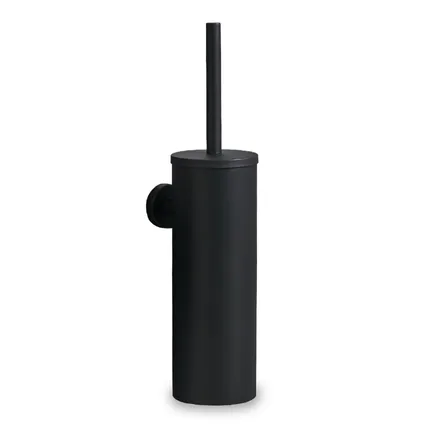 VDN Stainless Toiletborstel met houder - Toiletborstelhouder - Zwart - RVS - Hangend