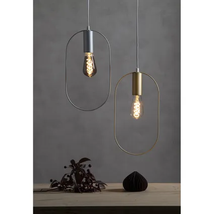 Druppel-Edison lamp - E27 - 2W - Super Warm Wit <2200K - Dimbaar - Filament - Rookglas 5