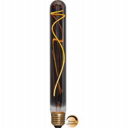 Staaflamp - E27 - 2.2W - Super Warm Wit <2200K - Dimbaar - Filament - Rookglas
