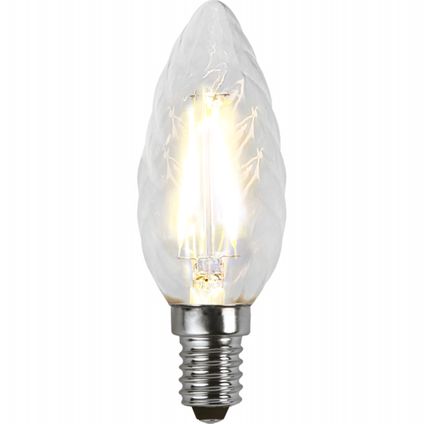 Kaarslamp - E14 - 2W - Extra Warm Wit - 2700K - Filament - Helder