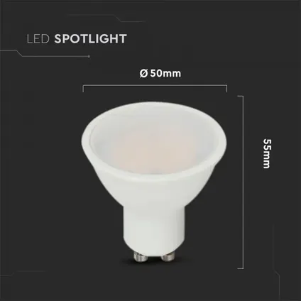 GU10 Spot LED Lamp -Daglicht (6000K) -5 Watt, vervangt 35W Halogeen -Samsung 4