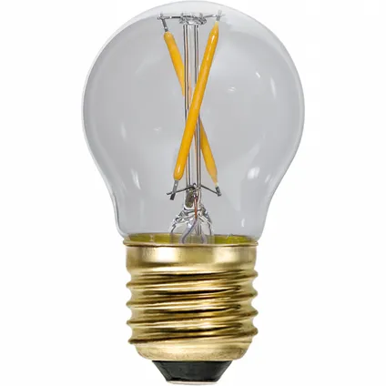Kogellamp - E27 - 0.5W - Super Warm Wit <2200K - Filament - Helder 2