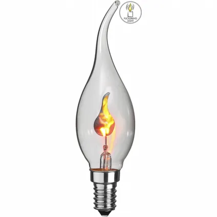 Kaarslamp - E14 - 3W - Super Warm Wit <2200K - Filament - Helder