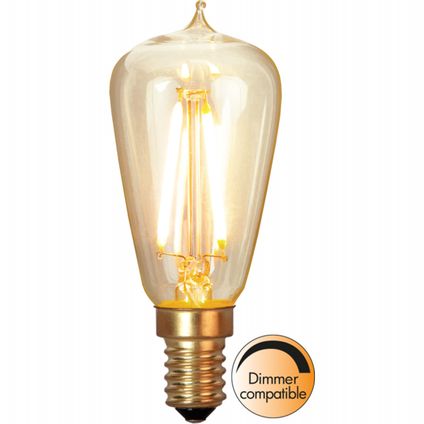 Edison lamp (ST38) - E14 - 1.9W - Super Warm Wit 2200K - Dimbaar