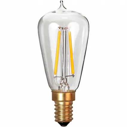 Druppel-Edison lamp - E14 - 1.9W - Super Warm Wit <2200K - Dimbaar - Filament - Rookglas 3