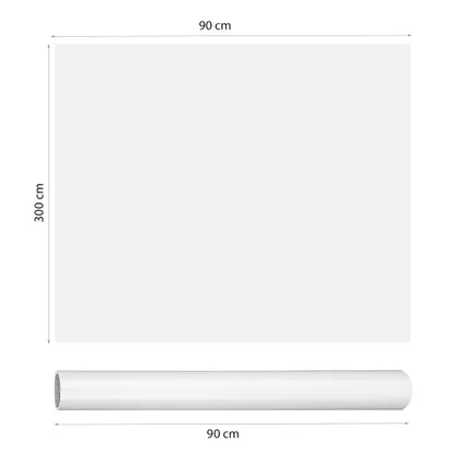 Flokoo - Whiteboard Folie XL Elektrostatisch - 300 x 90 cm - Whiteboard 2