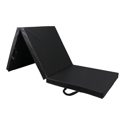 Flokoo Sportmat Opvouwbaar - Zwart - 180 x 60 x 5 cm - Extra Dik - Opvouwbare Yogamat