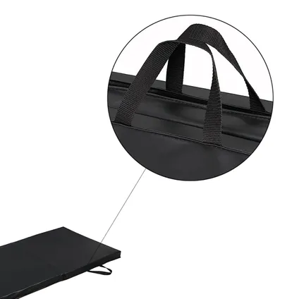 Tapis de sport pliable - Flokoo - Noir - 180 x 60 x 5 cm - Extra épais - Tapis de yoga pliable 5