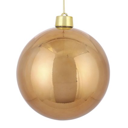 House of Seasons Kerstbal - licht koper - groot - 25 cm