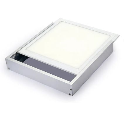M3 LED panneau de construction cadre avec ressorts - 60x60cm - blanc