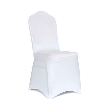 Flokoo - Stoelhoezen - 10 Stuks - Wit - Bescherm stijlvol je stoelen