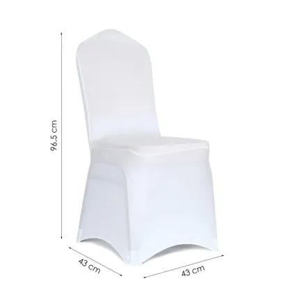 Housses de siège - Flokoo - 10 pièces - Blanc - Protégez vos chaises avec style 3