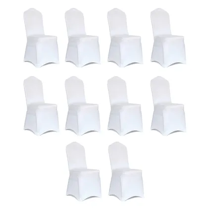 Housses de siège - Flokoo - 10 pièces - Blanc - Protégez vos chaises avec style 5