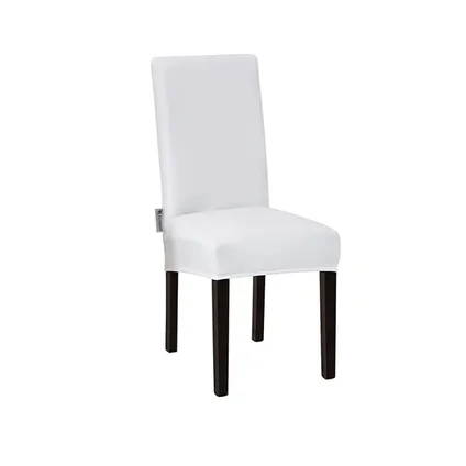 Housses de chaise - Flokoo - Housse de chaise de salle à manger - 6 pièces - Blanc 4