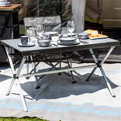 Brunner campingtafel Accelerate 4 - Oprolbaar aluminium tafelblad 5