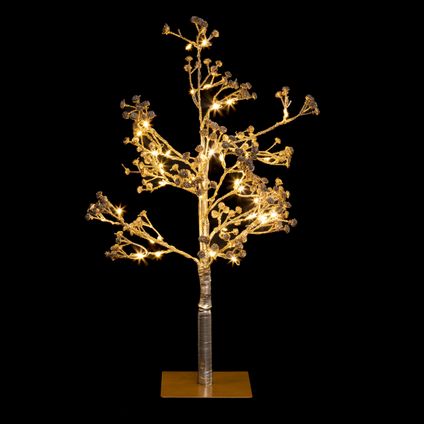 Feeric lights & Christmas Lichtboom - H50 cm - goud - kunststof