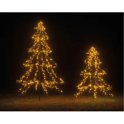 Lumineo Kerstverlichting figuur - kerstboom - LED - 200 cm 4