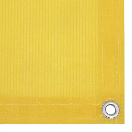 vidaXL Balkonscherm 120x300 cm HDPE geel 3