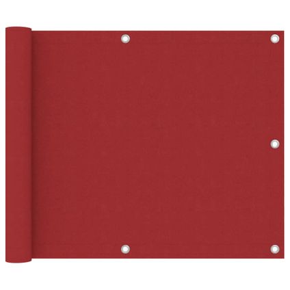 vidaXL Écran de balcon Rouge 75x500 cm Tissu Oxford