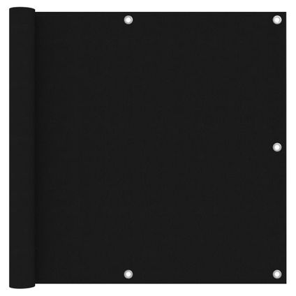 vidaXL Balkonscherm 90x500 cm oxford stof zwart