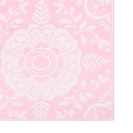 vidaXL Buitenkleed 120x180 cm PP roze 5