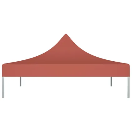 vidaXL Toit de tente de réception 3x3 m Terre cuite 270 g/m² 2
