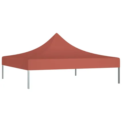 vidaXL Toit de tente de réception 3x3 m Terre cuite 270 g/m² 3