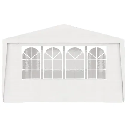 vidaXL Tente de réception et parois latérales 4x6 m Blanc 90 g/m² 2