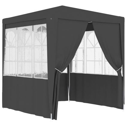 vidaXL Tente de réception avec parois 2,5x2,5 m Anthracite 90