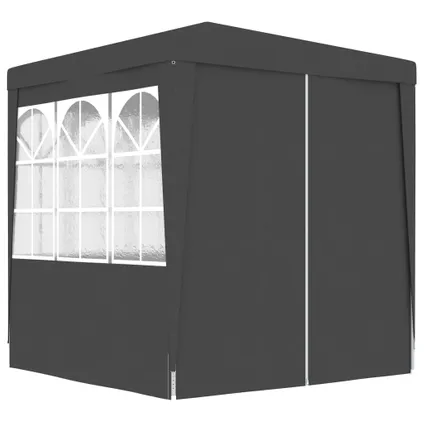 vidaXL Tente de réception avec parois 2,5x2,5 m Anthracite 90 4