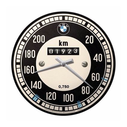 Wandklok - BMW - tachymeter - metaal - 31 cm