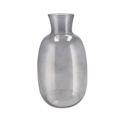 DK Design Bloemenvaas Mira - fles vaas - smoke glas - D21 x H37 cm