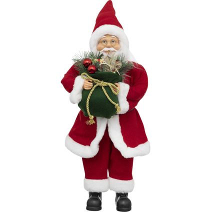 Feeric Christmas kerstman beeld/figuur - H50 cm - rood