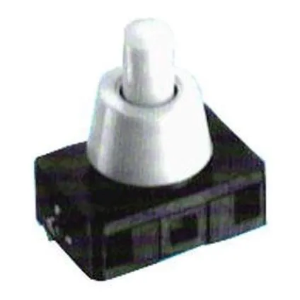 Interrupteur à pression unipolaire encastré 'åÄ8mm 2A/230V - Noir 2