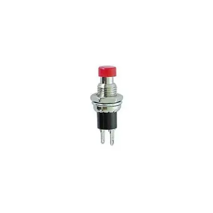Bouton poussoir - Contact ON-(OFF) - 24V/1A - Rouge 2