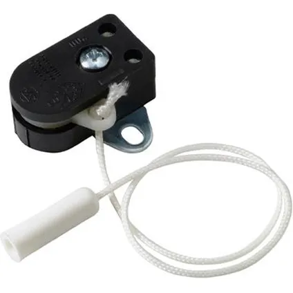 Mini Interrupteur à tirette + cordon Besli - 2A/230V - Noir 2