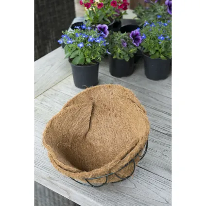 Nature Hanging basket - inlegvel - kokos - 40 cm 3