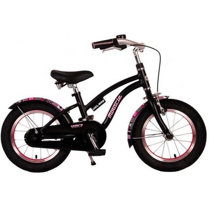 Volare Miracle Children's Bicycle - Girls - 14 pouces - Noir - Collection Prime