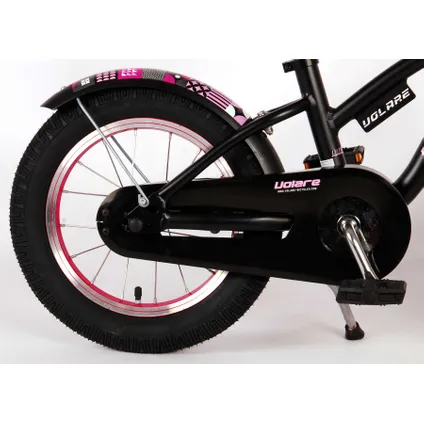 Volare Miracle Children's Bicycle - Girls - 14 pouces - Noir - Collection Prime 4