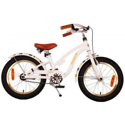 Volare Miracle Cruiser Children's Bike - Girls - 16 pouces - Blanc - Collection Prime