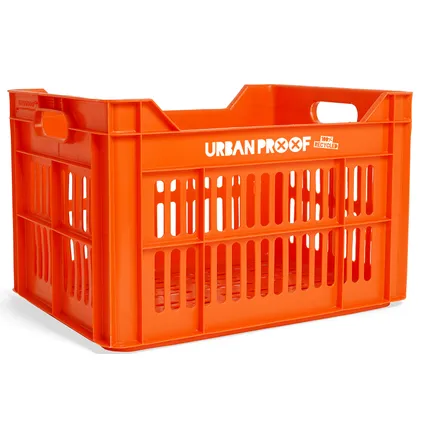 UrbanProof Urban proof fietskrat recycled kunststof 30l oranje 40x30x25 cm