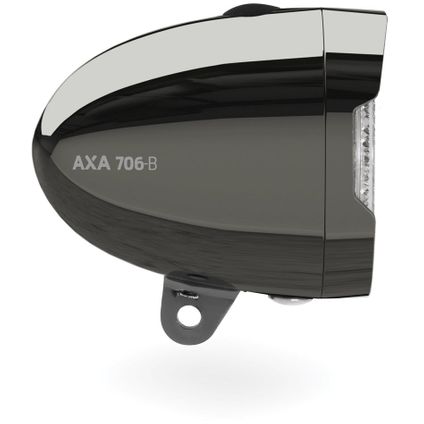 Axa Koplamp 706-B Retro 15 lux led batterij chroomzwart