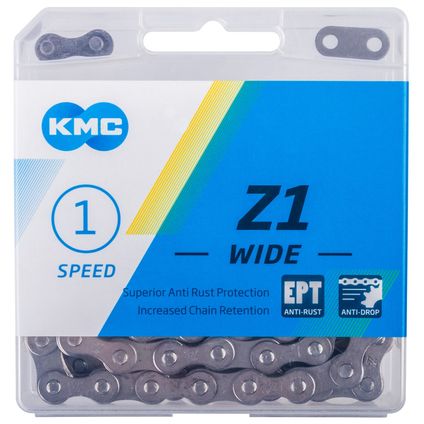 Km Z1 EPT 112 schakels, 1/2 X 1/8, Zilver, Anti Roest