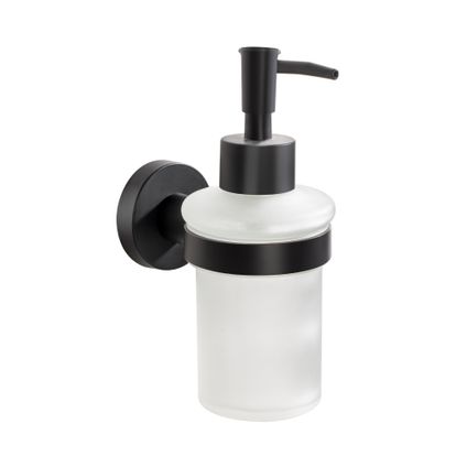 VDN Stainless Pompe à savon - Distributeur de savon - Distributeur de savon mural - Noir - Suspendu