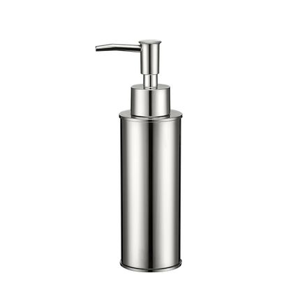 VDN Stainless Pompe à savon - Distributeur de savon - Pompe à savon sur pied - Chrome - Ronde - Acier inoxydable