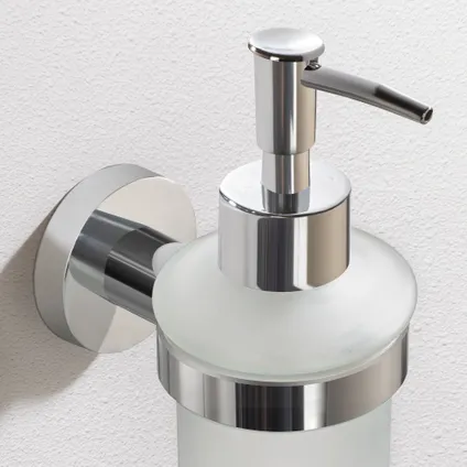 VDN Stainless Pompe à savon - Distributeur de savon - Distributeur de savon mural - Chrome - Suspendu 4