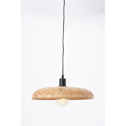 Light & Living - Hanglamp Paloma - 40x40x7.5 - Bruin 2