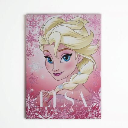 Toile imprimée Elsa Disney Reine Des Neiges 50 x 70cm Rose