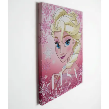Toile imprimée Elsa Disney Reine Des Neiges 50 x 70cm Rose 4