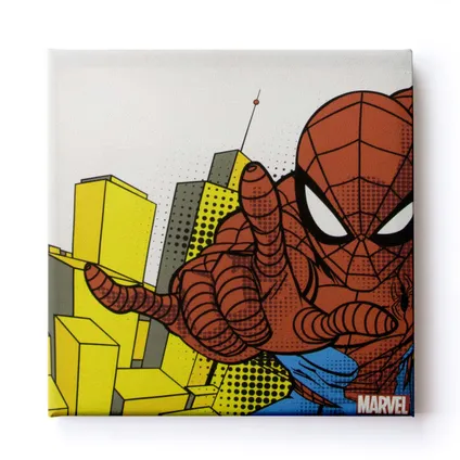 Set de 3 toiles imprimées Spiderman 30 x 30cm Multicolore 4